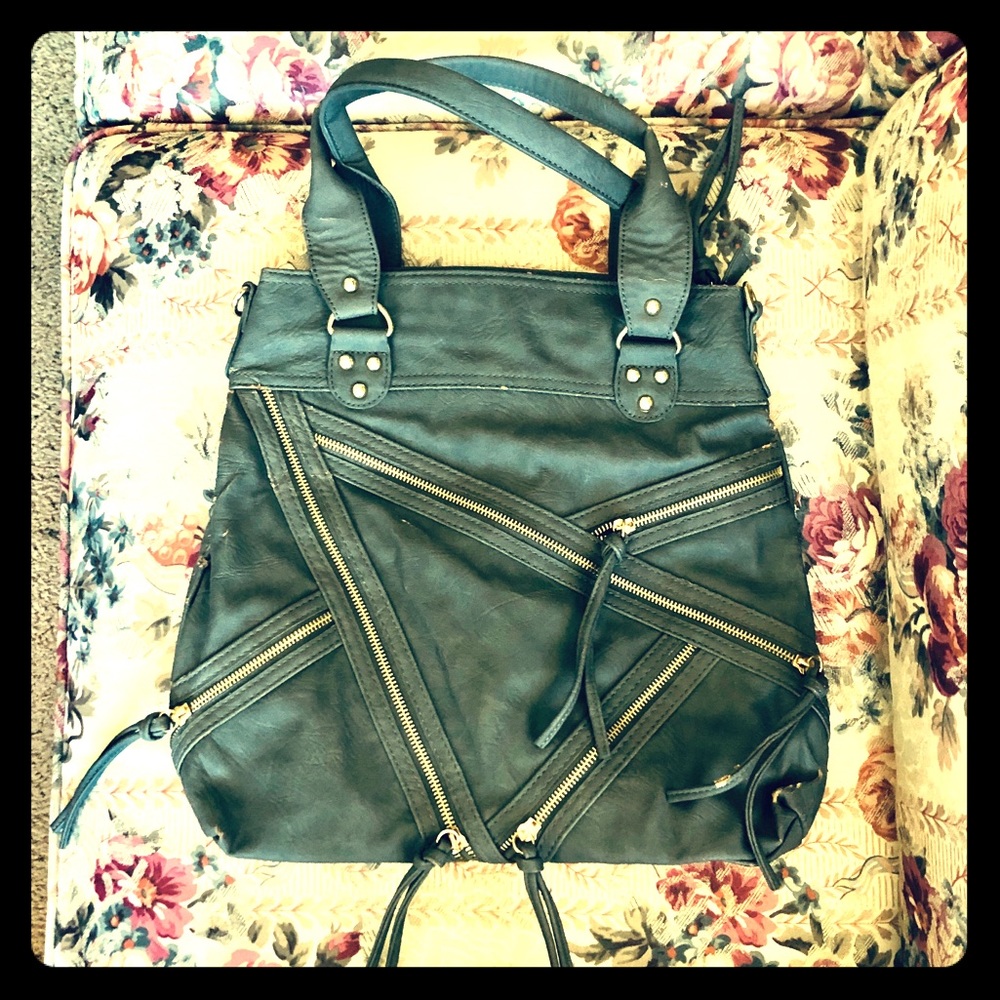 Olivia + Joy Bag with Zipper Details - with strap